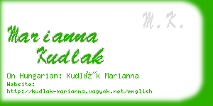 marianna kudlak business card